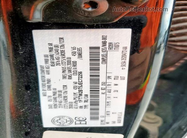 1FT7W2BT5JEC72256 2018 FORD F250 Black 