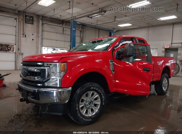 1FT7X2B60MEC45042 2021 FORD F-250 Red Vista frontal