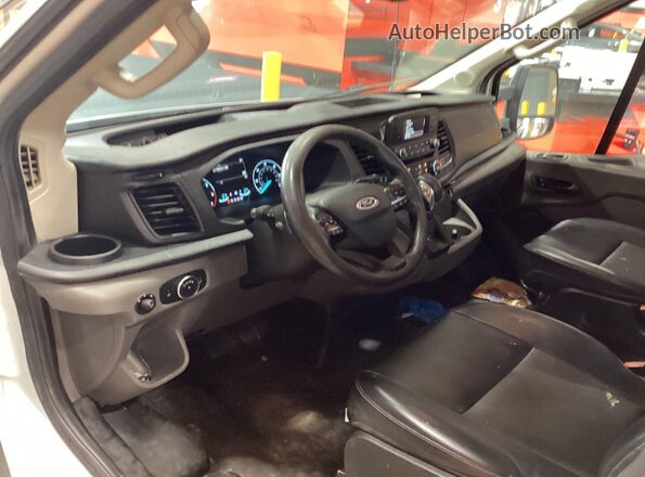 1FTBF4XG2LKB65607 2020 FORD TRANSIT White Widok wnętrza z przodu