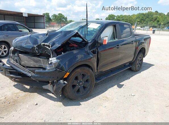 1FTER4FH3LLA28314 2020 FORD RANG Black Առջևի ձախ երեք քառորդ տեսարան