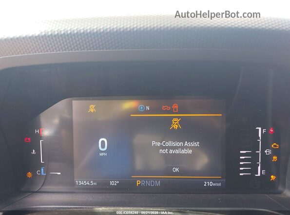 1FTER4HH3SLE07762 2025 FORD RANG Blue უკანა სავარძლების ხედი