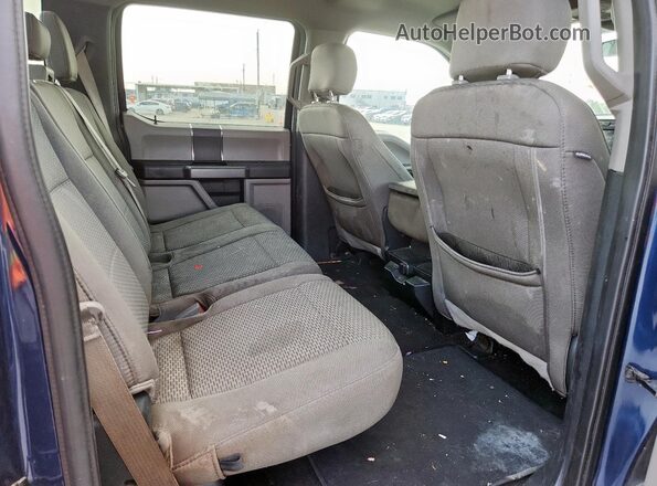 1FTEW1CP2LKD43288 2020 FORD F150 Blue Rear seats view