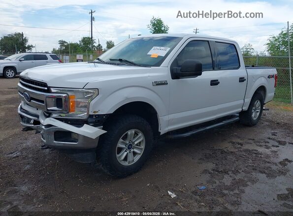 1FTEW1EB9JKF05870 2018 FORD F150 White Առջևի ձախ երեք քառորդ տեսարան