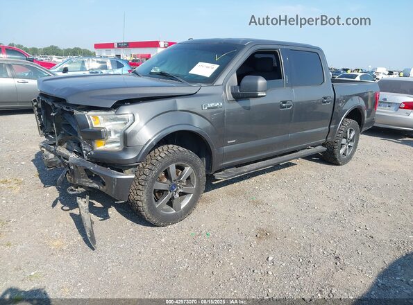 1FTEW1EG2GKF67616 2016 FORD F150 Gray Front left