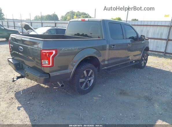 1FTEW1EG2GKF67616 2016 FORD F150 Gray Rear right