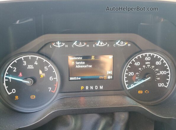 1FTEW1EP7NKE01993 2022 FORD F150 Белый Вид щитка приборов