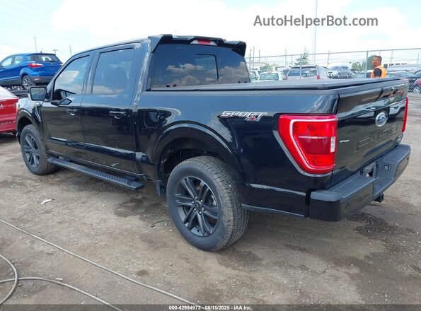 1FTEW1EP8NFA25586 2022 FORD F150 Черный Задняя левая четверть