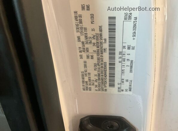 1FTEX1C42KKE53033 2019 FORD F150  