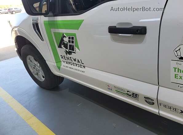 1FTEX1EP4MKD40369 2021 FORD F150  Widok naklejki z numerem VIN