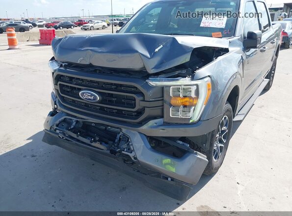 1FTFW1E85PFC66053 2023 FORD F150 Gray Widok z przodu