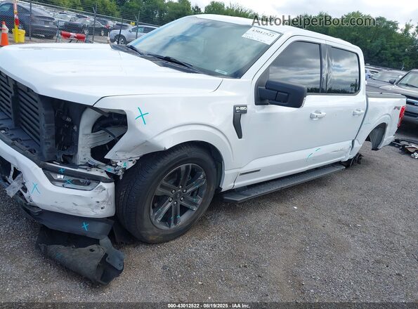1FTFW1ED8NFB31255 2022 FORD F150 White Przód lewy