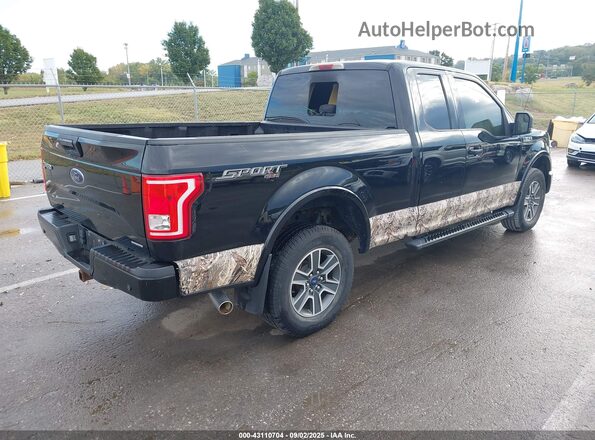 1FTFX1EF8GKF98491 2016 FORD F150 Черный Задняя правая четверть