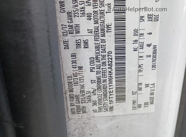 1FTYE1YM6HKA82270 2017 FORD TRANSIT-150  