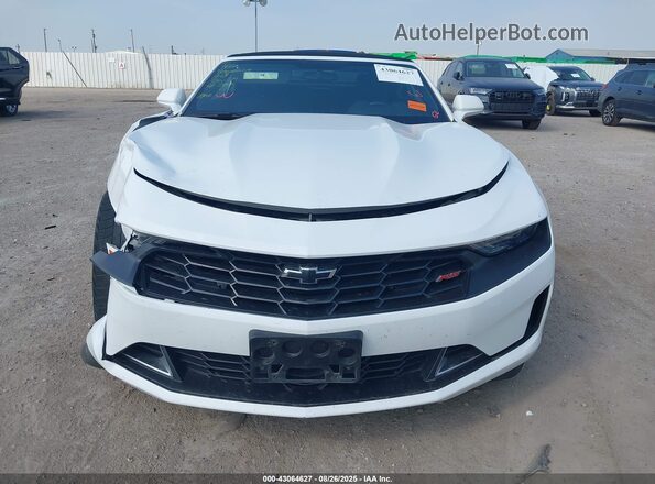 1G1FB3DX9M0112937 2021 CHEVROLET CAMARO White Vista del cuadro de instrumentos