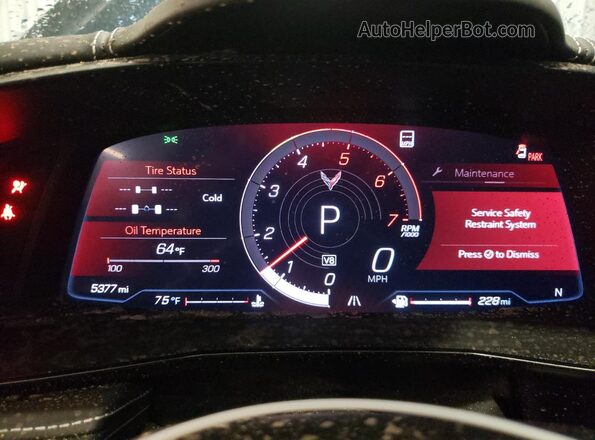 1G1YC3D45M5116742 2021 CHEVROLET CORVETTE Black 