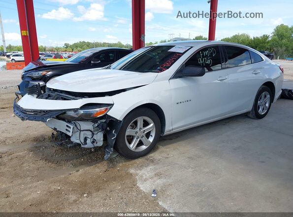 1G1ZB5ST1LF075595 2020 CHEVROLET MALIBU White წინა მარცხენა ხედი სამი მეოთხედიდან