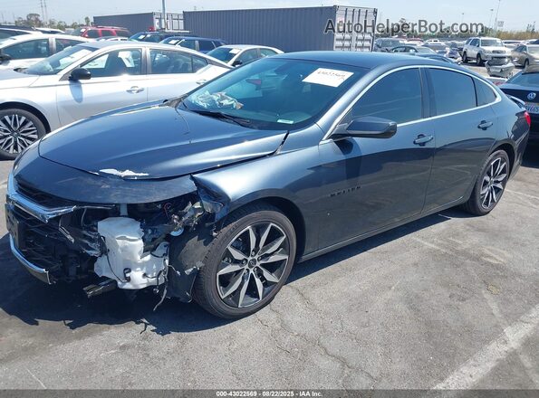 1G1ZG5ST1MF018963 2021 CHEVROLET MALIBU Gray Առջևի ձախ երեք քառորդ տեսարան