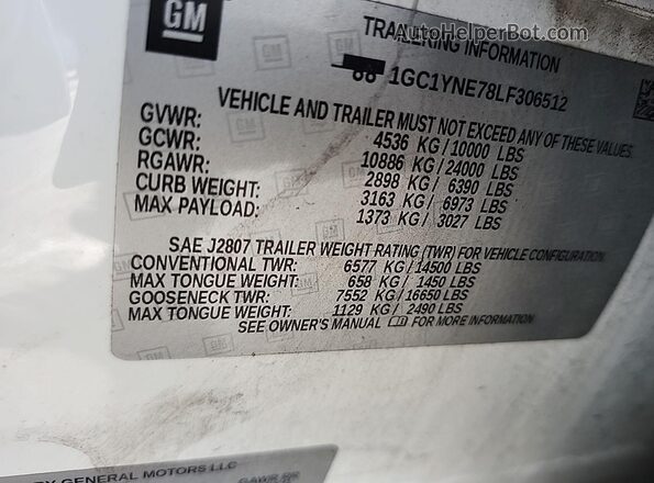 1GC1YNE78LF306512 2020 CHEVROLET SILVERADO  Dashboard view