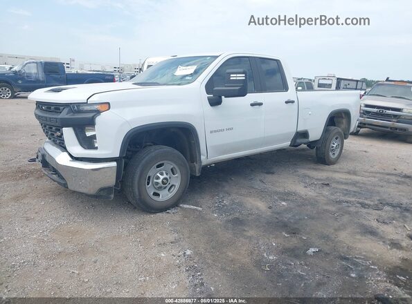 1GC2WLE72MF206373 2021 CHEVROLET SILVERADO White Vista tres cuartos delantera izquierda