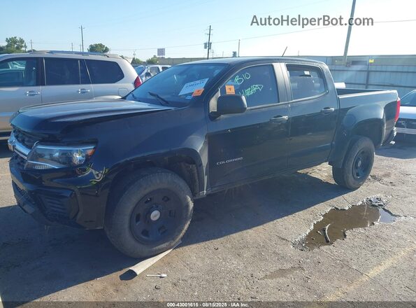1GCGSBEA7M1187873 2021 CHEVROLET COLORADO Черный Передняя левая четверть