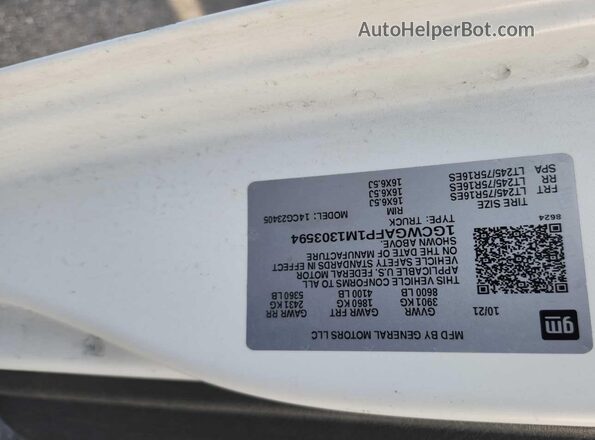 1GCWGAFP1M1303594 2021 CHEVROLET EXPRESS  Rear left