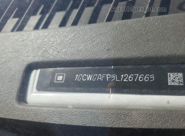 1GCWGAFP5L1267665 2020 CHEVROLET EXPRESS White Rear interior view