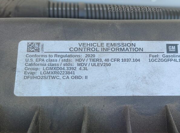 1GCZGGFP4L1209093 2020 CHEVROLET EXPRESS  