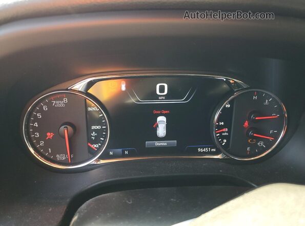 1GKKNPLS2LZ127420 2020 GMC ACADIA Черный Вид щитка приборов