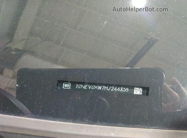 1GNEVGKW7MJ244835 2021 CHEVROLET TRAVERSE  Հետևի նստատեղերի տեսք
