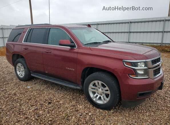 1GNSKBKC5JR206733 2018 CHEVROLET TAHOE Бордовый 