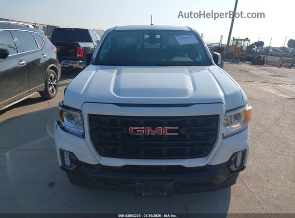 1GTH5CEN2N1249704 2022 GMC CANYON White Вид щитка приладів