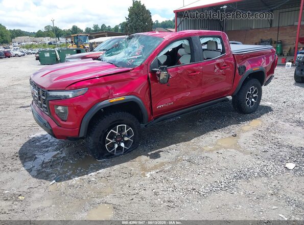 1GTP6EEK1P1249237 2023 GMC CANYON Burgundy Առջևի ձախ երեք քառորդ տեսարան