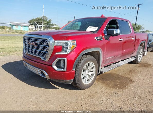 1GTU9FELXMZ276460 2021 GMC SIERRA Красный Передняя левая четверть