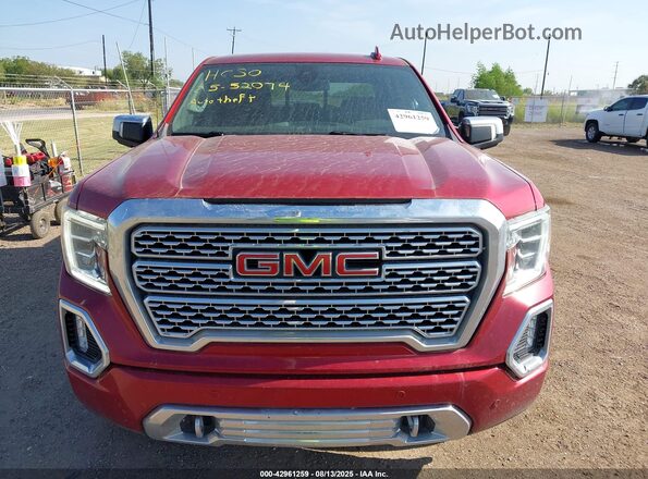 1GTU9FELXMZ276460 2021 GMC SIERRA Красный Вид задней части салона