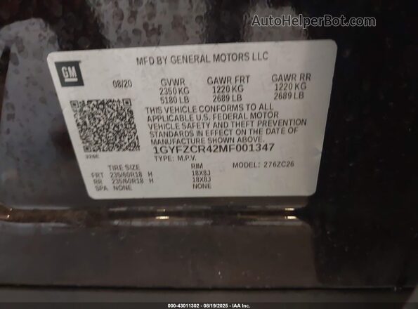 1GYFZCR42MF001347 2021 CADILLAC XT4 Бордовый 