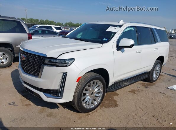 1GYS4BKL5PR559219 2023 CADILLAC ESCALADE White წინა მარცხენა ხედი სამი მეოთხედიდან