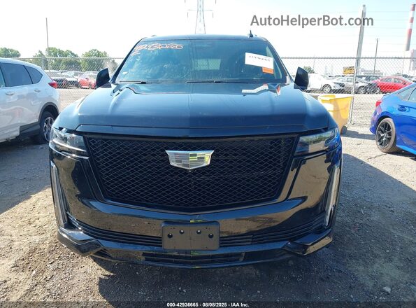 1GYS4FKL1PR552467 2023 CADILLAC ESCALADE Black წინა პანელის ხედი