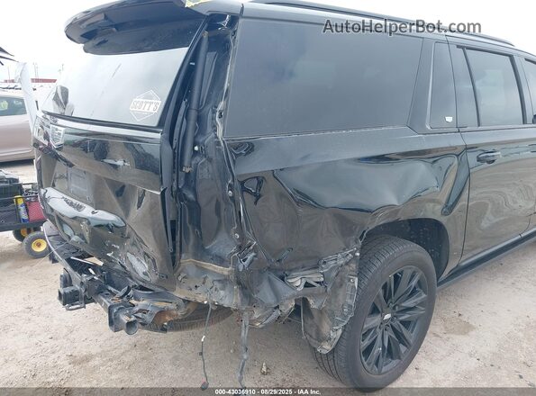 1GYS4RKL9PR254640 2023 CADILLAC ESCALADE Black Вид спереду