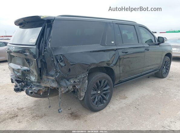 1GYS4RKL9PR254640 2023 CADILLAC ESCALADE Black Задня права чверть