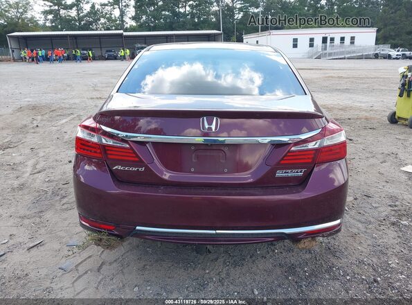 1HGCR2F11HA280808 2017 HONDA ACCORD Бордовый 