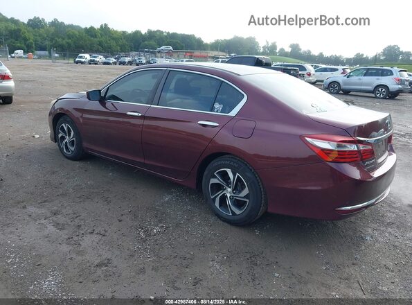 1HGCR2F37GA155487 2016 HONDA ACCORD Maroon Rear left