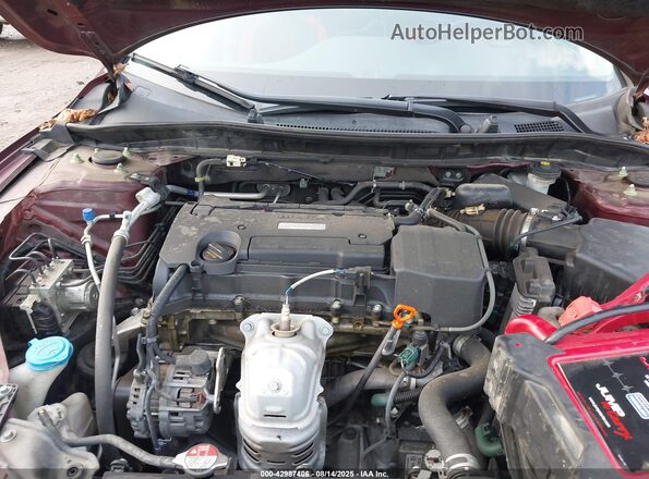 1HGCR2F37GA155487 2016 HONDA ACCORD Maroon Rear view