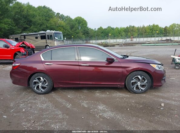 1HGCR2F37GA155487 2016 HONDA ACCORD Maroon Rear interior view