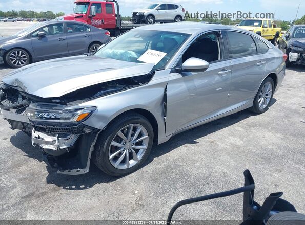 1HGCV1F11MA025365 2021 HONDA ACCORD Silver წინა მარცხენა ხედი სამი მეოთხედიდან