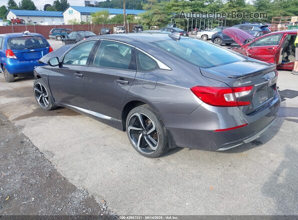 1HGCV1F13MA046749 2021 HONDA ACCORD Серый Задняя левая четверть