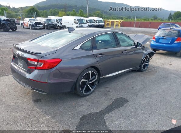 1HGCV1F13MA046749 2021 HONDA ACCORD Серый Задняя правая четверть