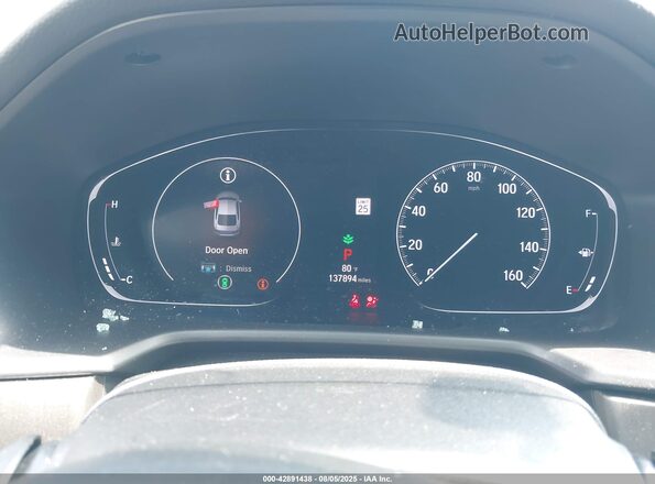 1HGCV1F14LA113258 2020 HONDA ACCORD White Widok tylnych siedzeń