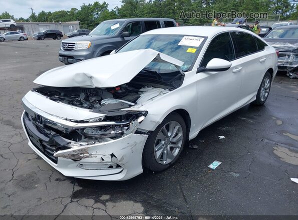 1HGCV1F19LA073887 2020 HONDA ACCORD Белый Передняя левая четверть