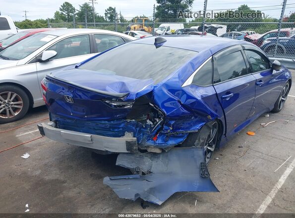 1HGCV1F30MA065809 2021 HONDA ACCORD Blue Rear right