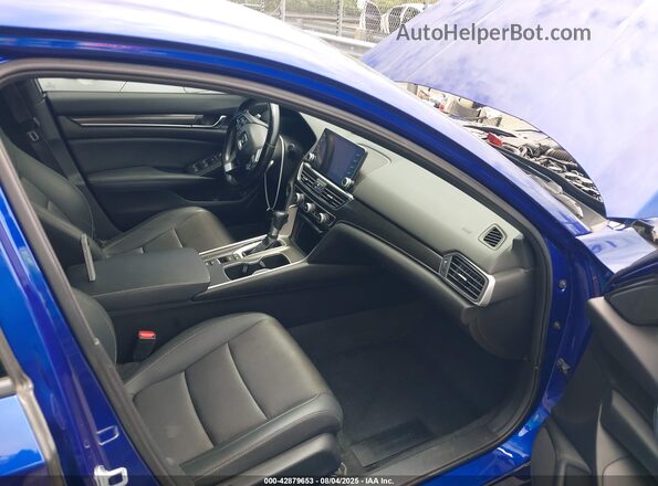 1HGCV1F30MA065809 2021 HONDA ACCORD Blue Front interior view